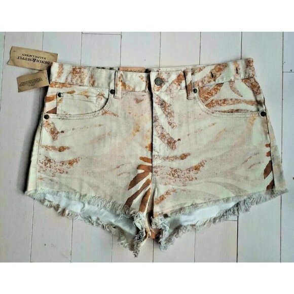 Denim & Supply By Ralph Lauren Cut-off Shorts Vintage Zebra ( 29 )